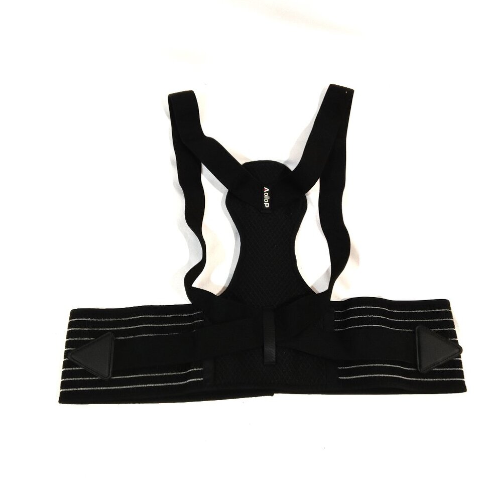 Aollop Posture Corrector For Women Back and Shoulder Pain Relief Black Color